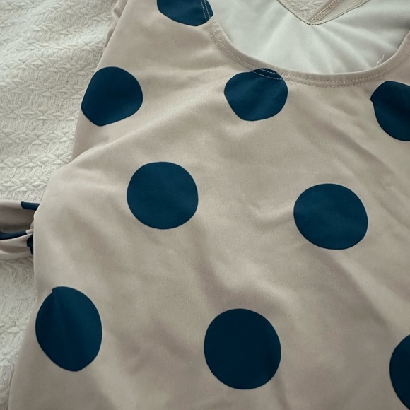 Imagine Perry Polka Dot Wrap Swimsuit - Picture 7 of 10